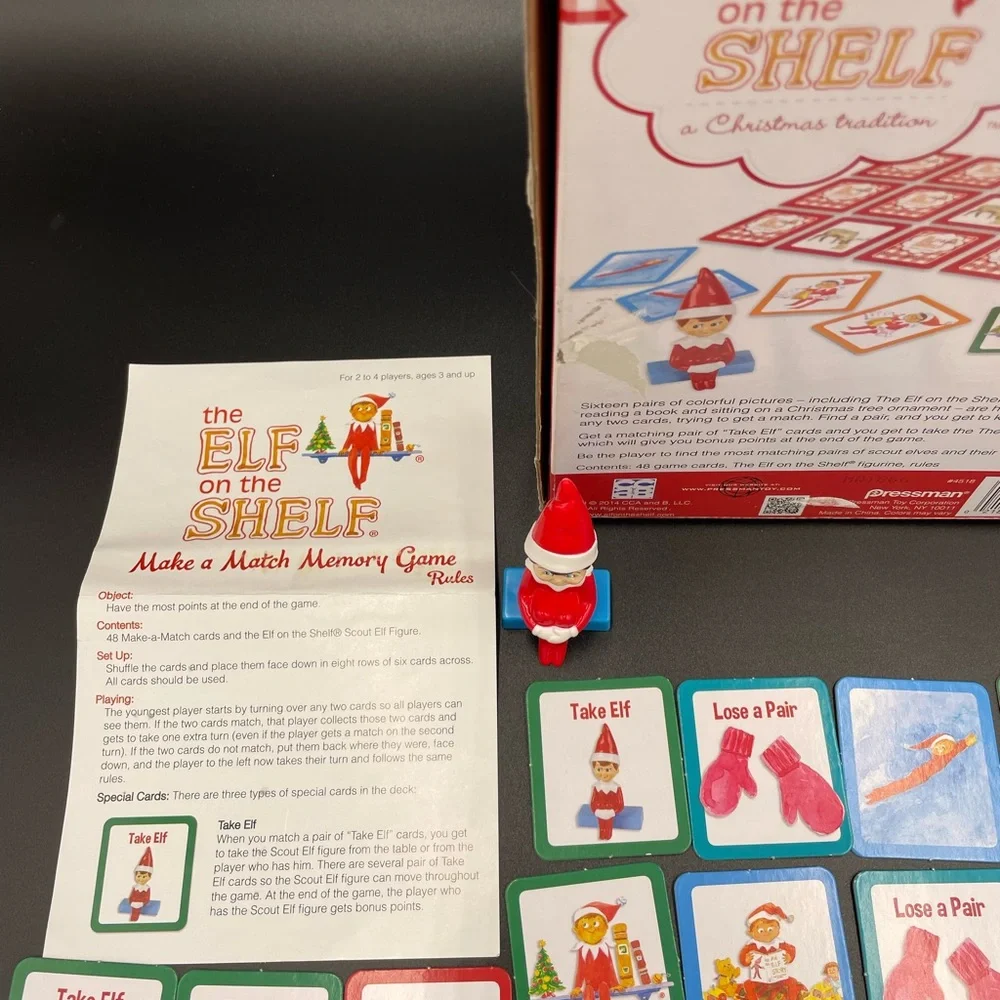 The Elf On The Shelf Match Memory Game